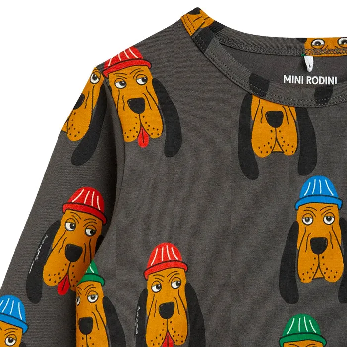 Mini Rodini Child Bloodhound T-shirt Grey