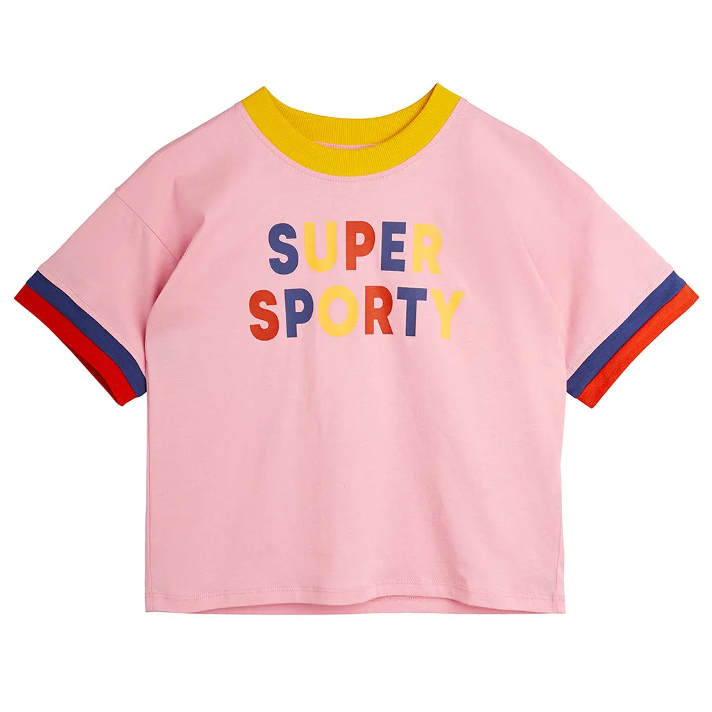 Mini Rodini Child Super Sporty T-shirt Pink