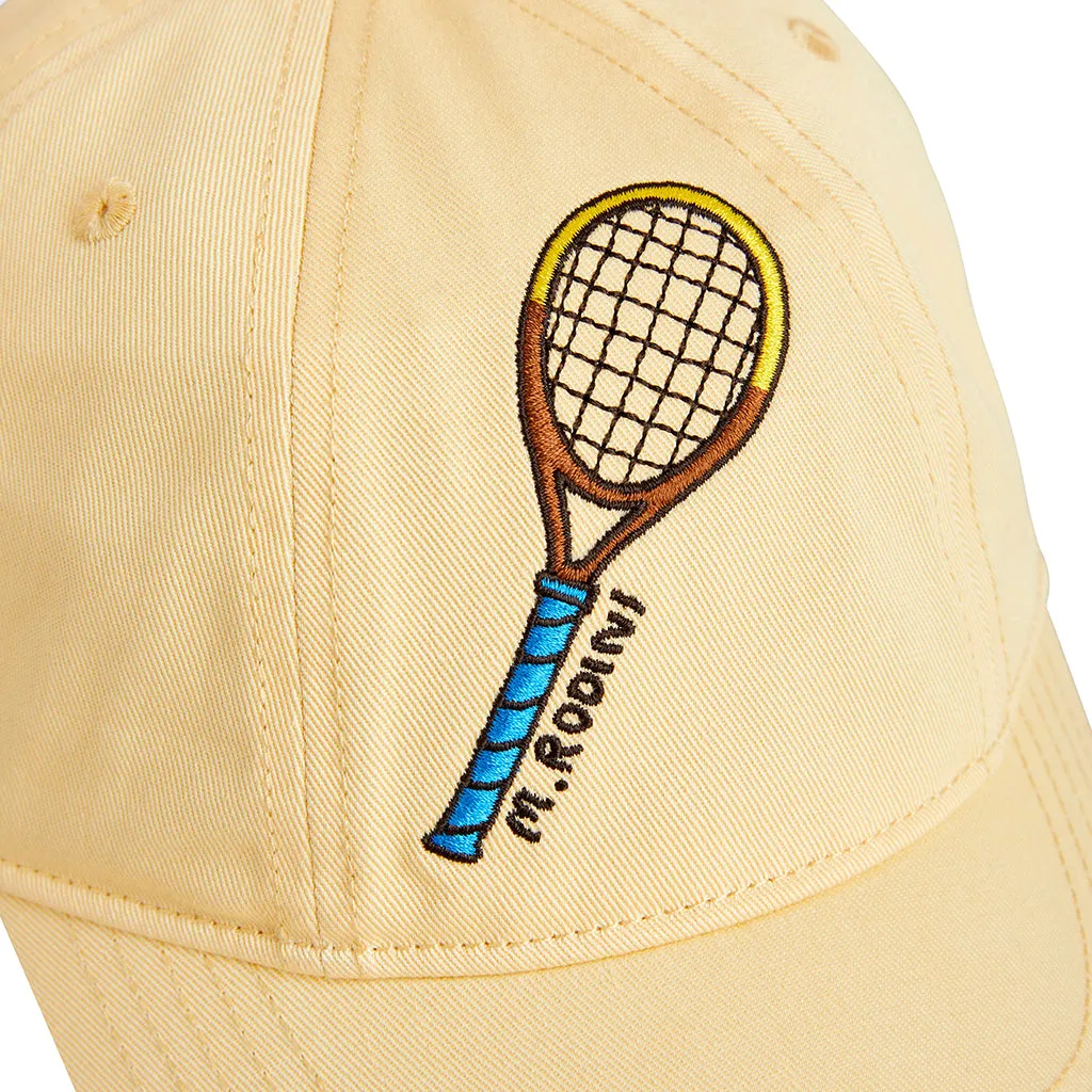 Mini Rodini Child Tennis Baseball Cap Yellow