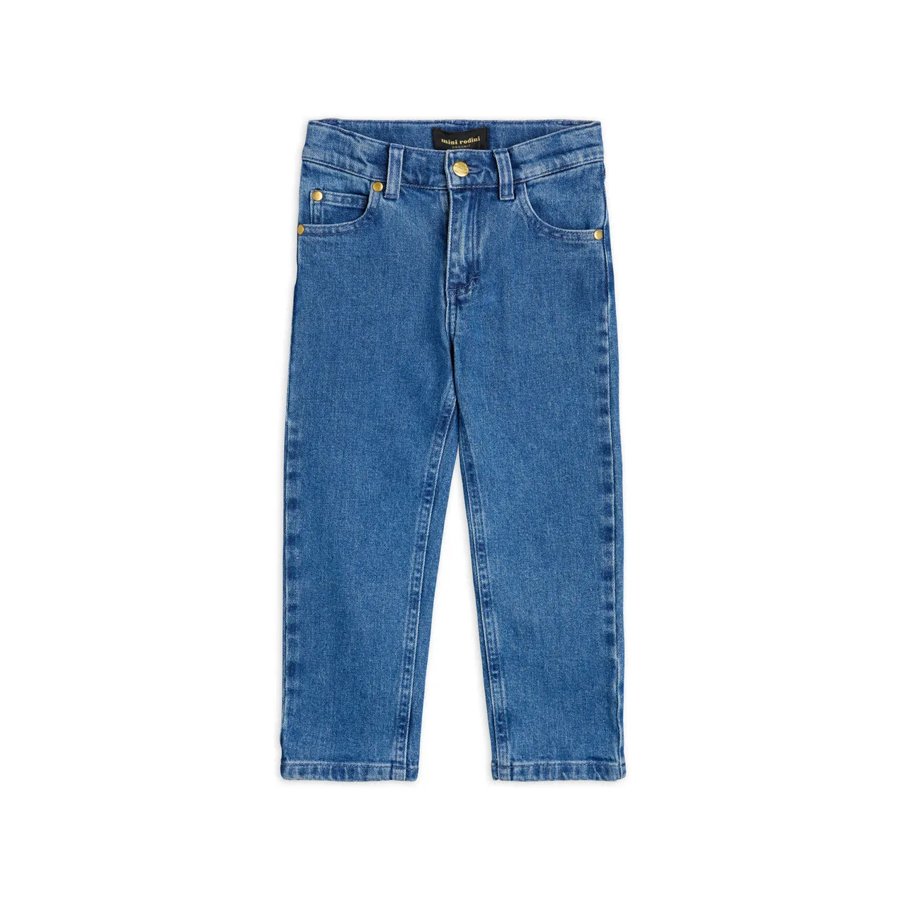 MINI RODINI Denim Straight-Leg Jeans - Mid Wash