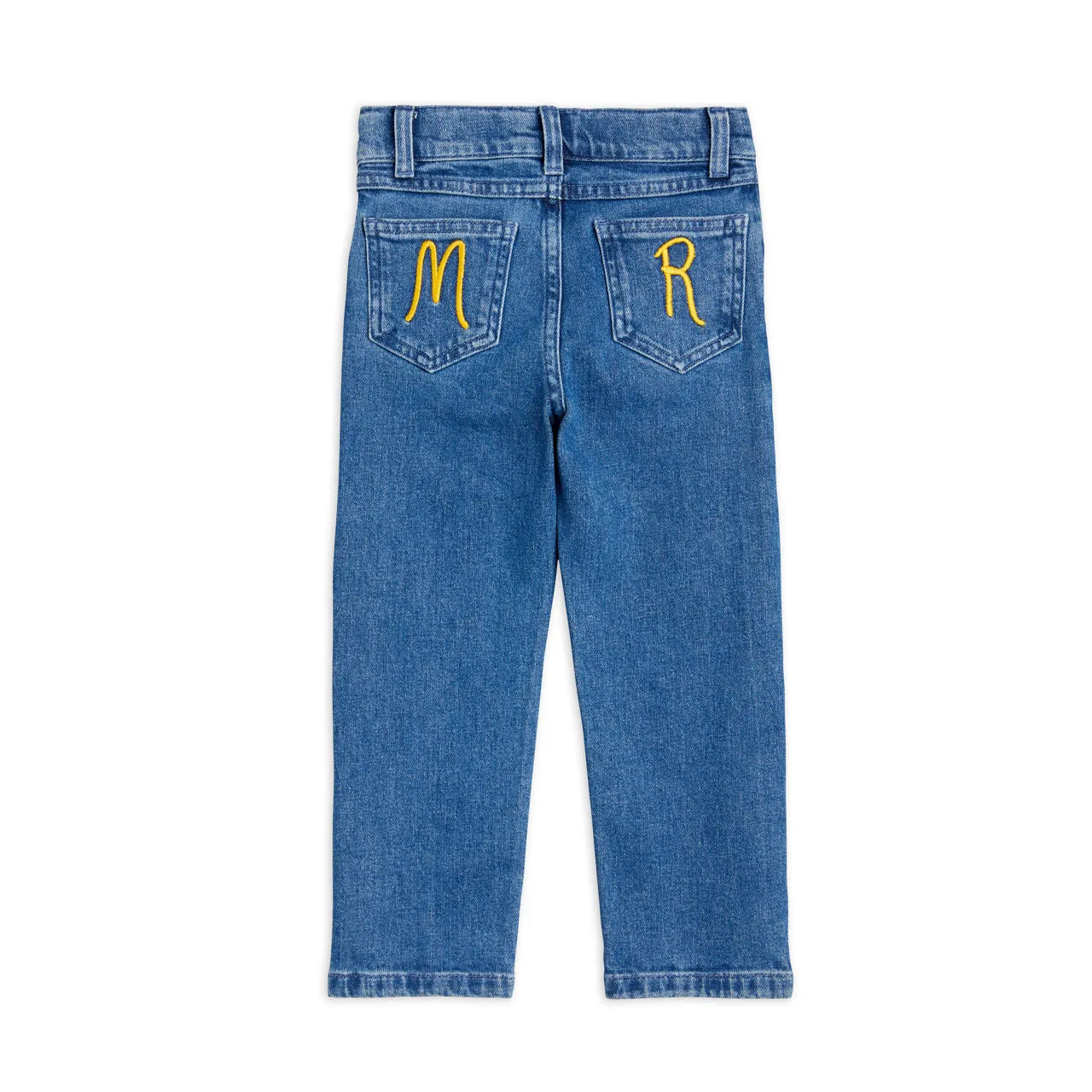 MINI RODINI Denim Straight-Leg Jeans - Mid Wash