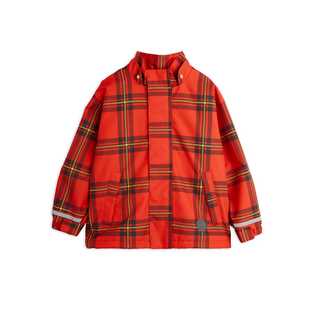 MINI RODINI Edelweiss Check Jacket - Red