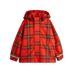 MINI RODINI Edelweiss Check Jacket - Red