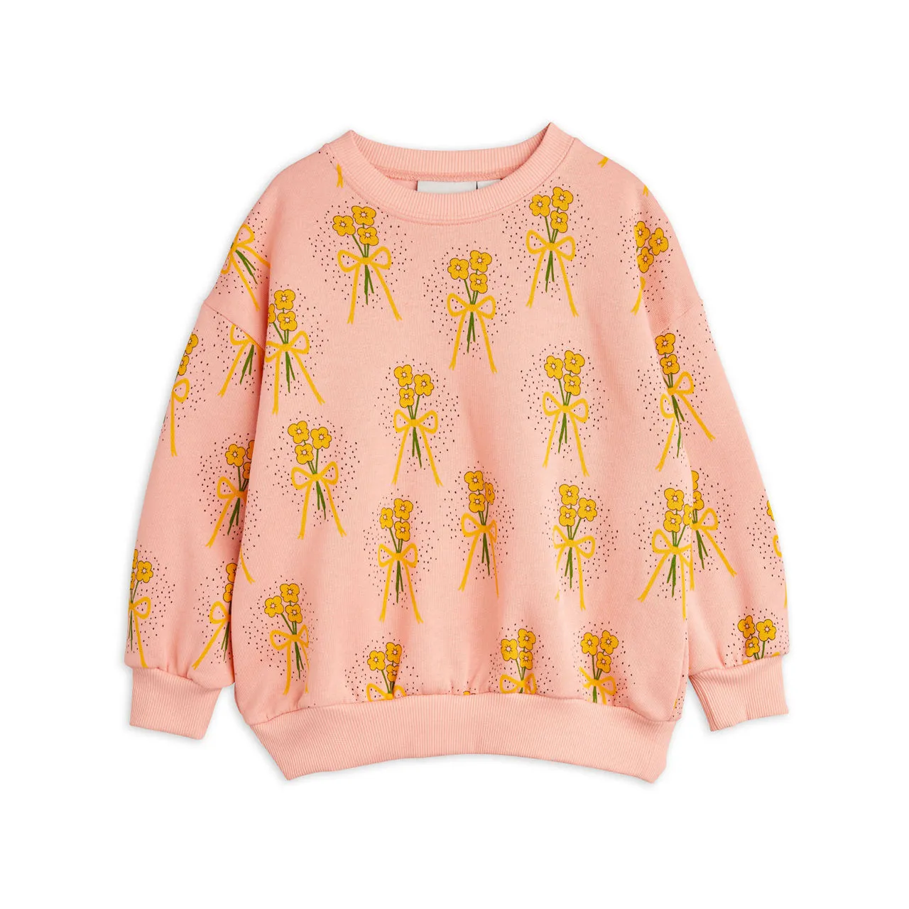 MINI RODINI Winter Flowers Oversized Sweatshirt - Pink