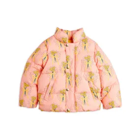 MINI RODINI Winter Flowers Puffer Jacket - Pink