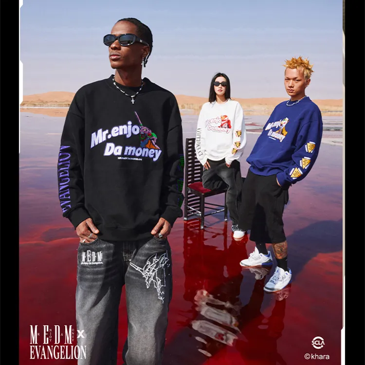 MR. ENJOY DA MONEY  |Street Style Long Sleeves Sweatshirts