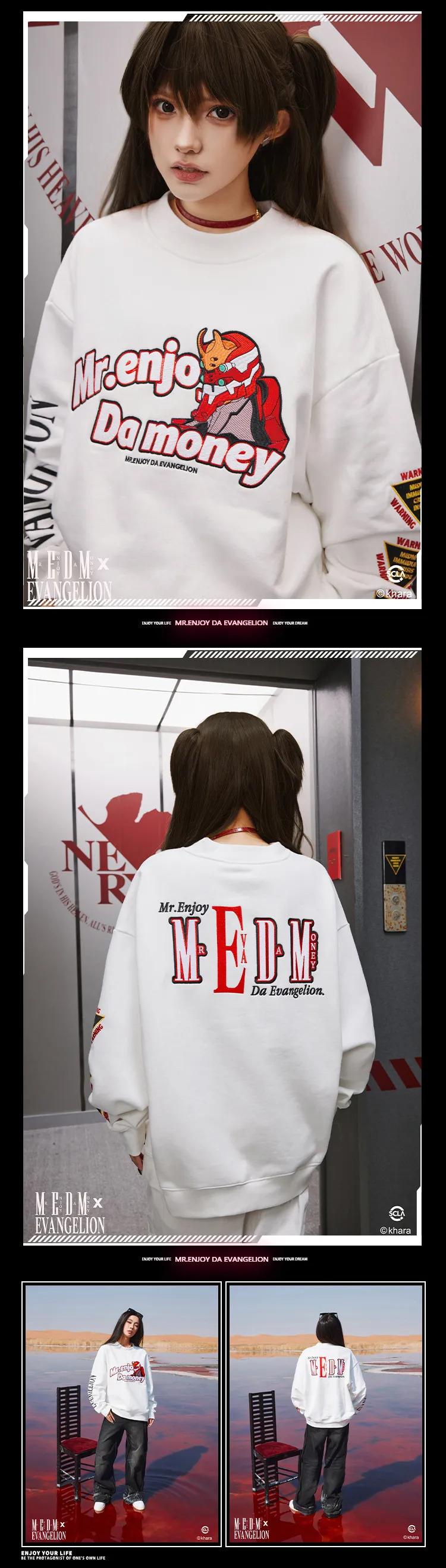 MR. ENJOY DA MONEY  |Street Style Long Sleeves Sweatshirts