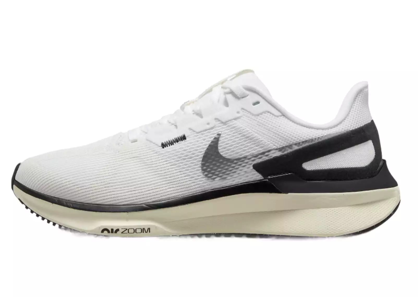 Nike Air Zoom Structure 25 (B Width) - White/Black Sail Coconut Milk (Womens)