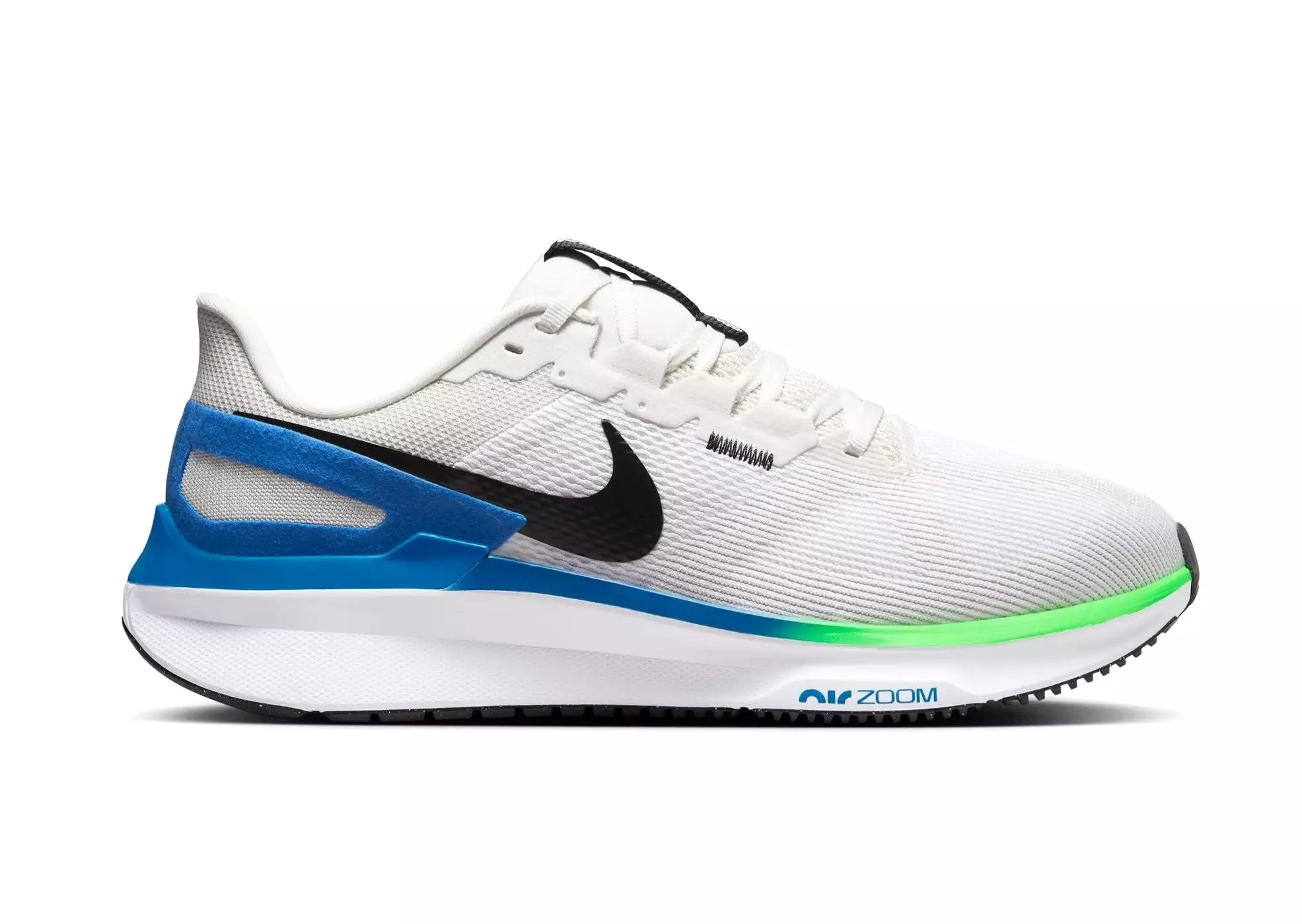 Nike Air Zoom Structure 25 (D Width) - White/Black-Platinum Tint (Mens)