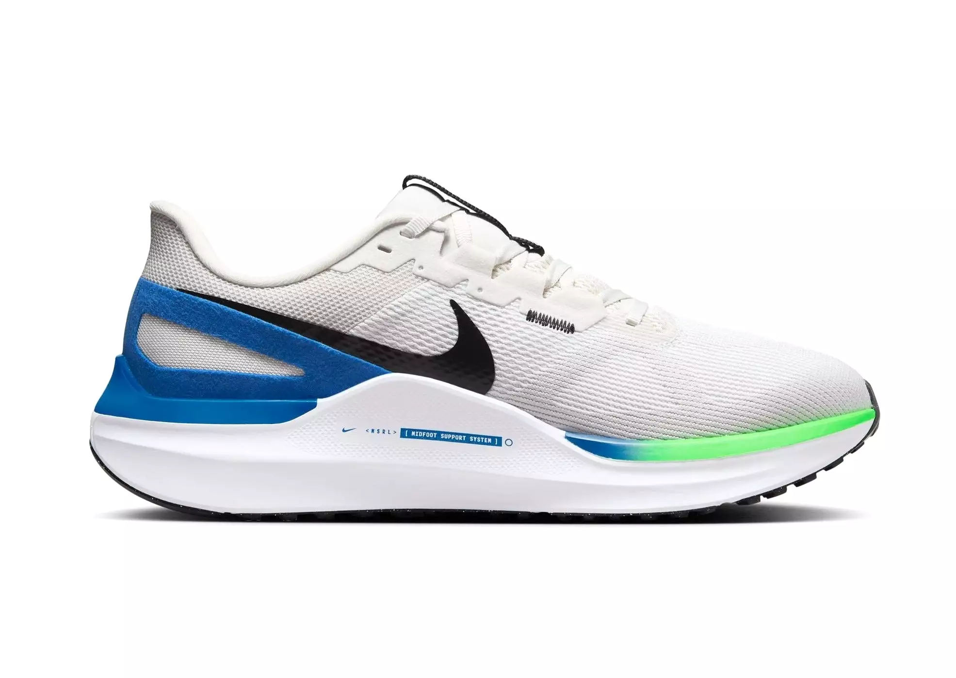 Nike Air Zoom Structure 25 (D Width) - White/Black-Platinum Tint (Mens)