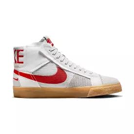 Nike SB Blazer Mid Premium Summit White/Pure Platinum/University Red