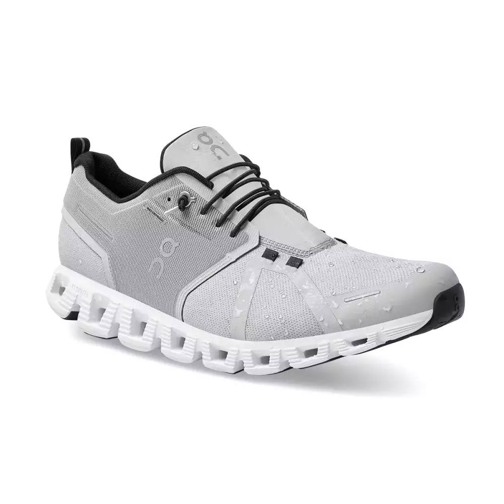 On Men's Cloud 5 Waterproof - Glacier/White