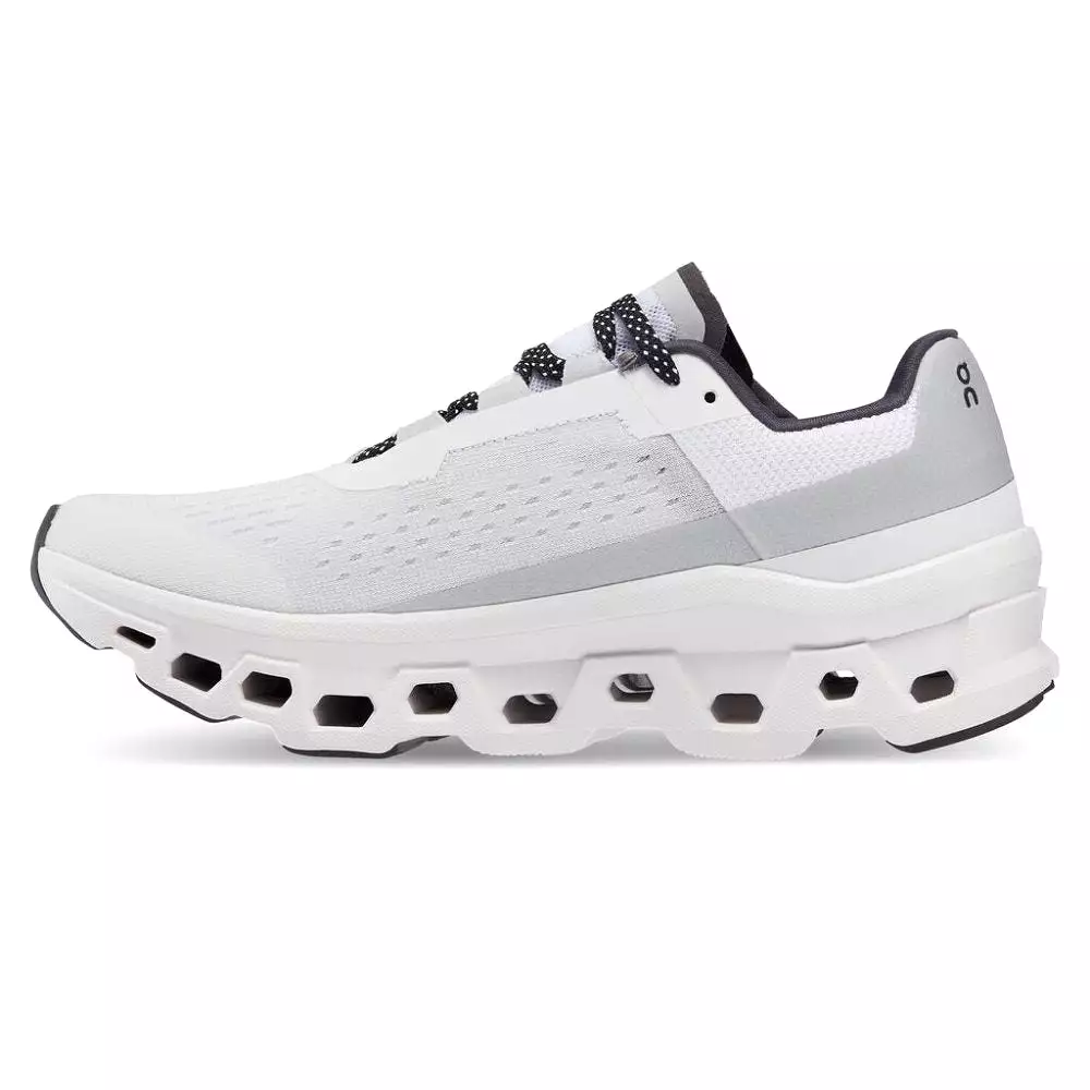 On Women's Cloudmonster Running Shoes - All White