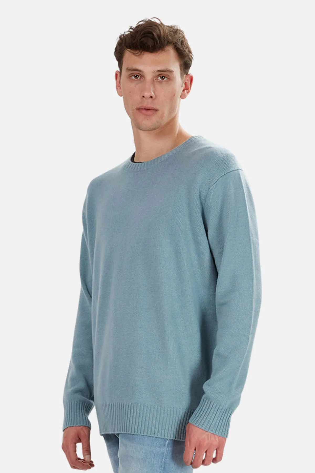 Oversized Cashmere Sweater - Aqua