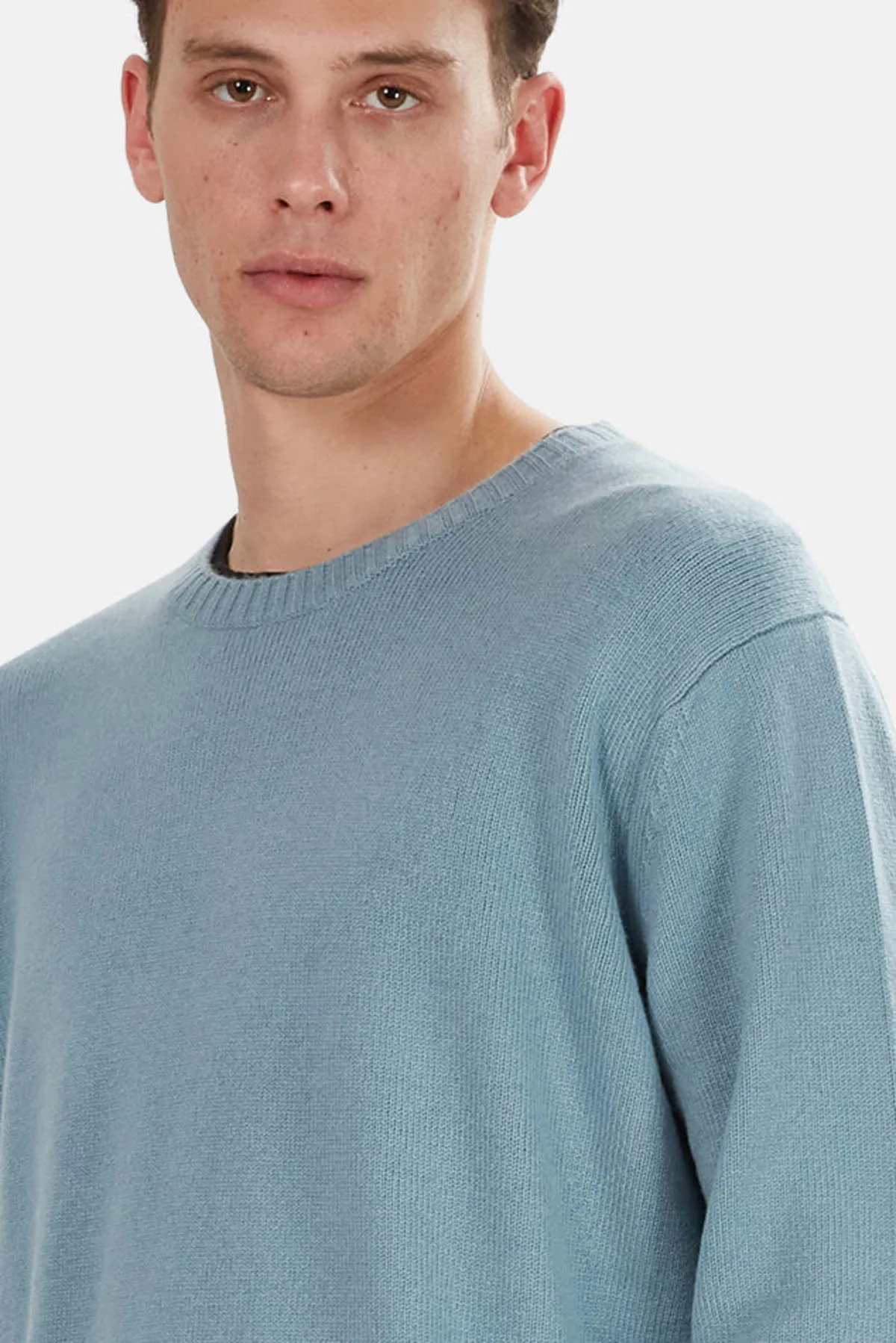 Oversized Cashmere Sweater - Aqua