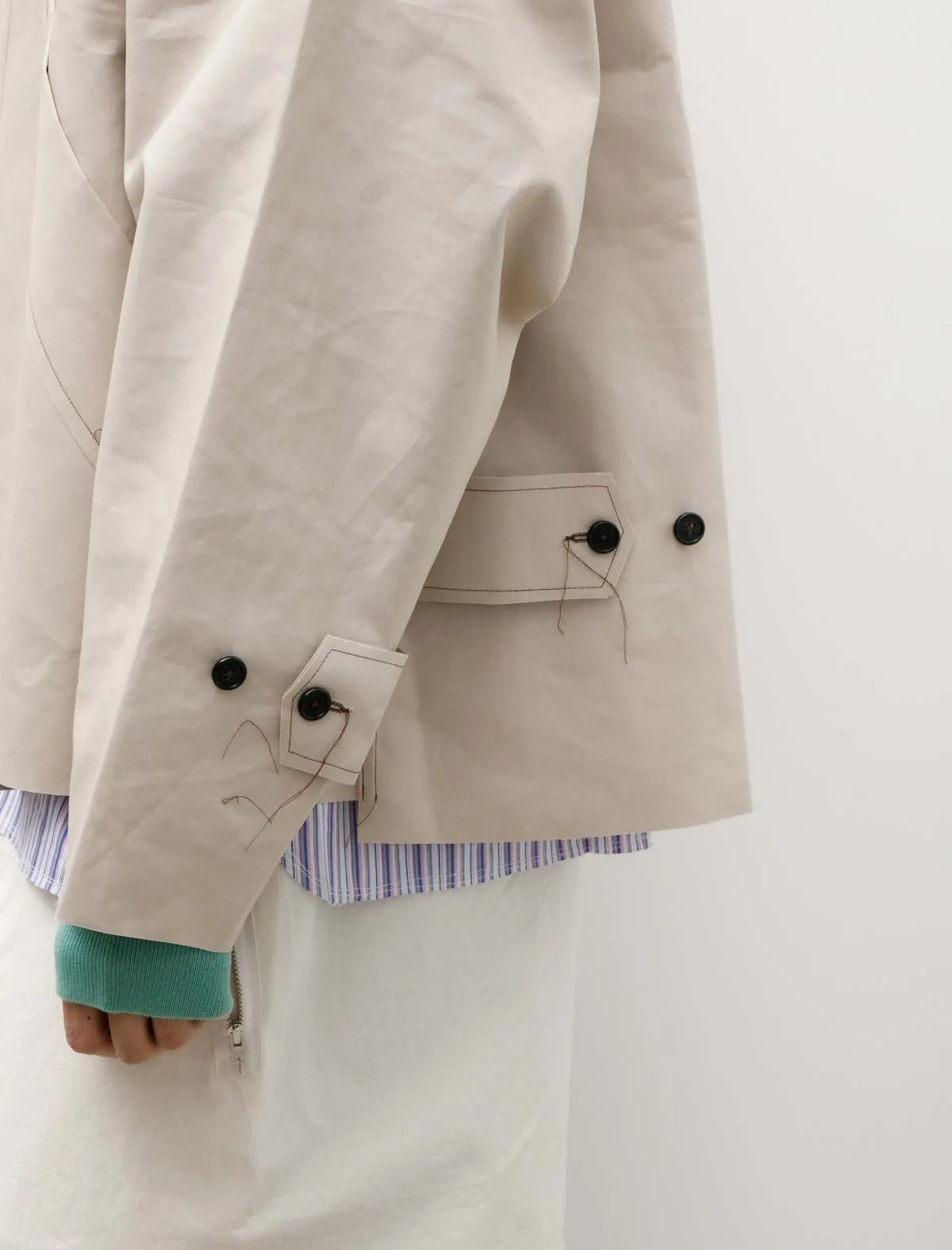 Oversized Short Mac Short Coat - Sand