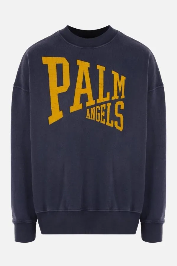 Palm Angels  |Crew Neck Street Style Long Sleeves Plain Cotton Logo Outlet