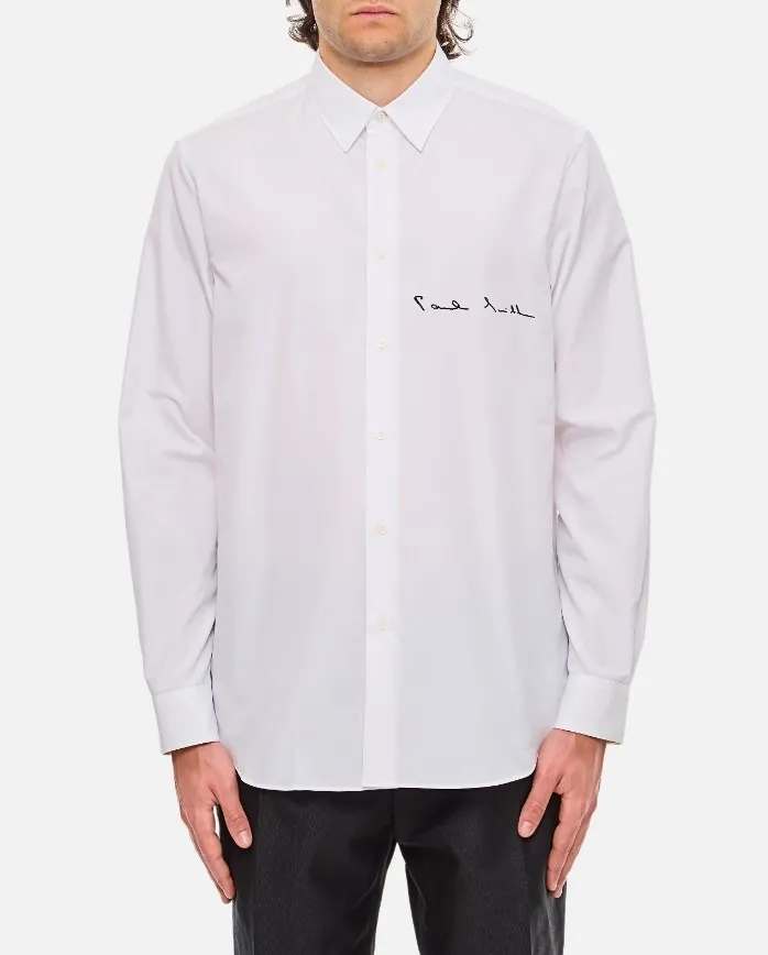 Paul Smith  |Street Style Long Sleeves Plain Cotton Logo Shirts