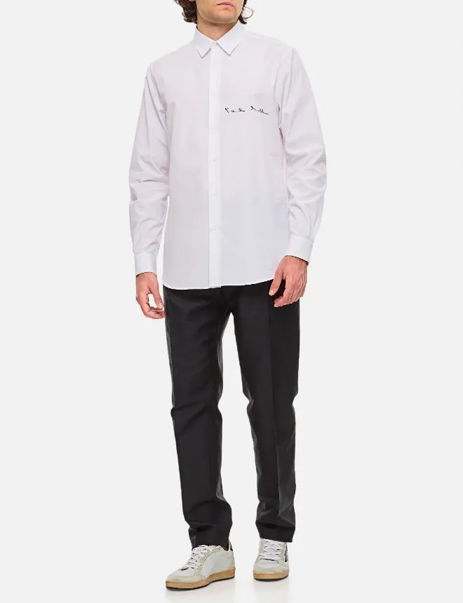 Paul Smith  |Street Style Long Sleeves Plain Cotton Logo Shirts