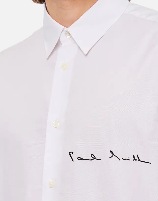 Paul Smith  |Street Style Long Sleeves Plain Cotton Logo Shirts