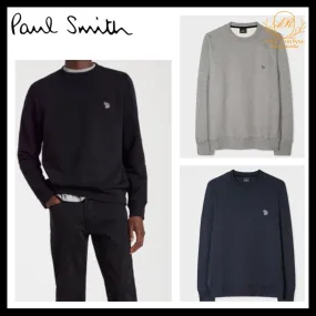 Paul Smith  |Zebra Patterns Unisex U-Neck Long Sleeves Plain Cotton