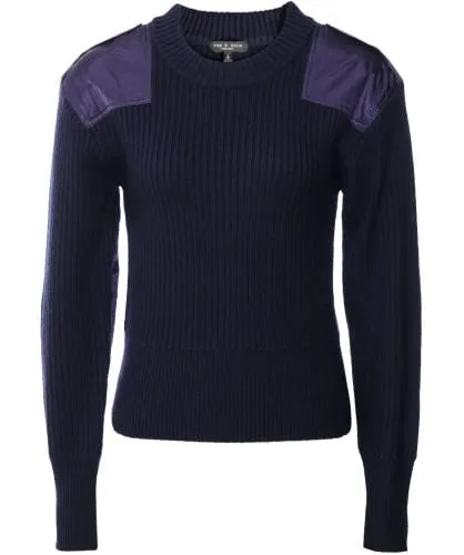 Rag and Bone Nikole Panelled Ribbed Wool Jumper | Jules B