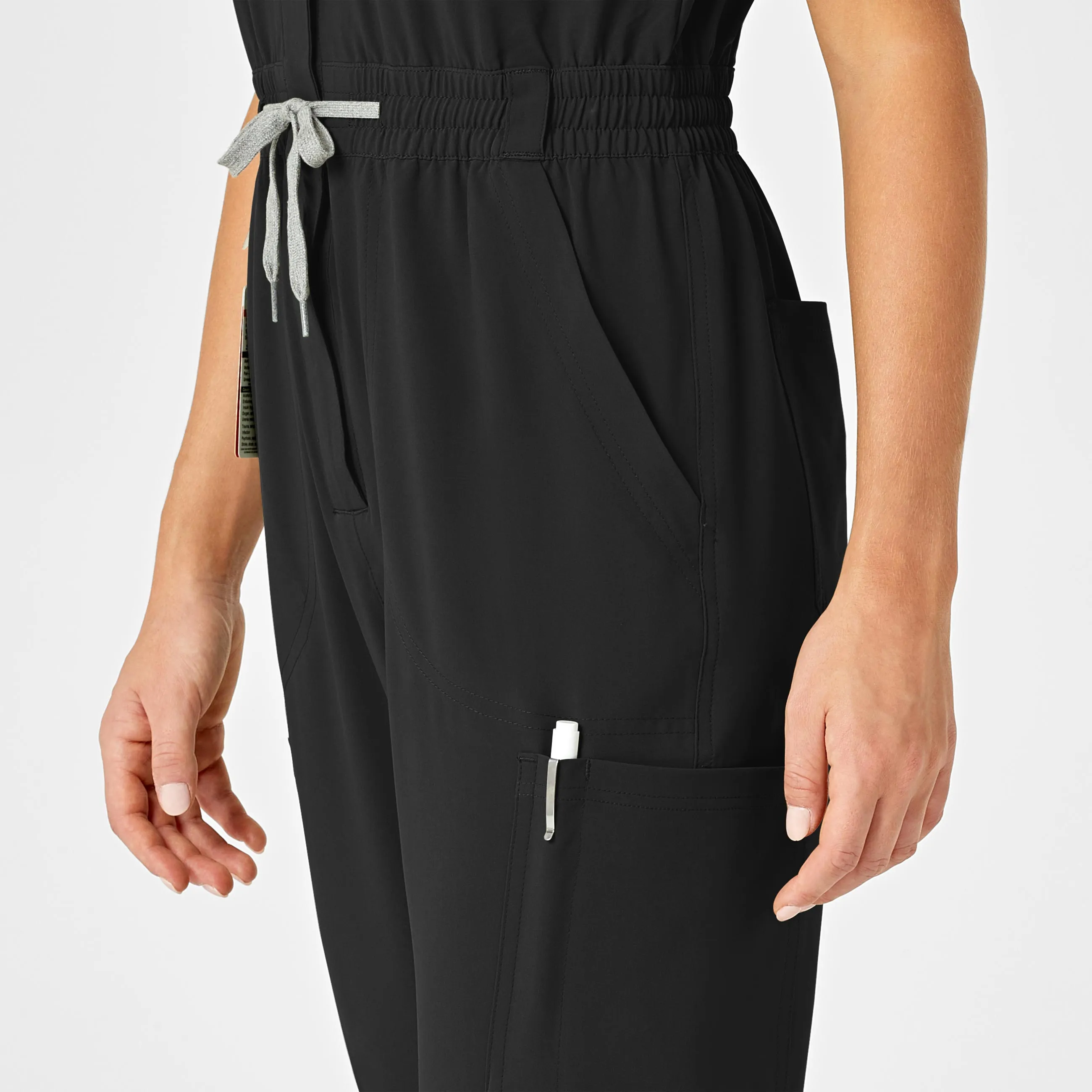 RENEW Women's Zip Front Jumpsuit - Black