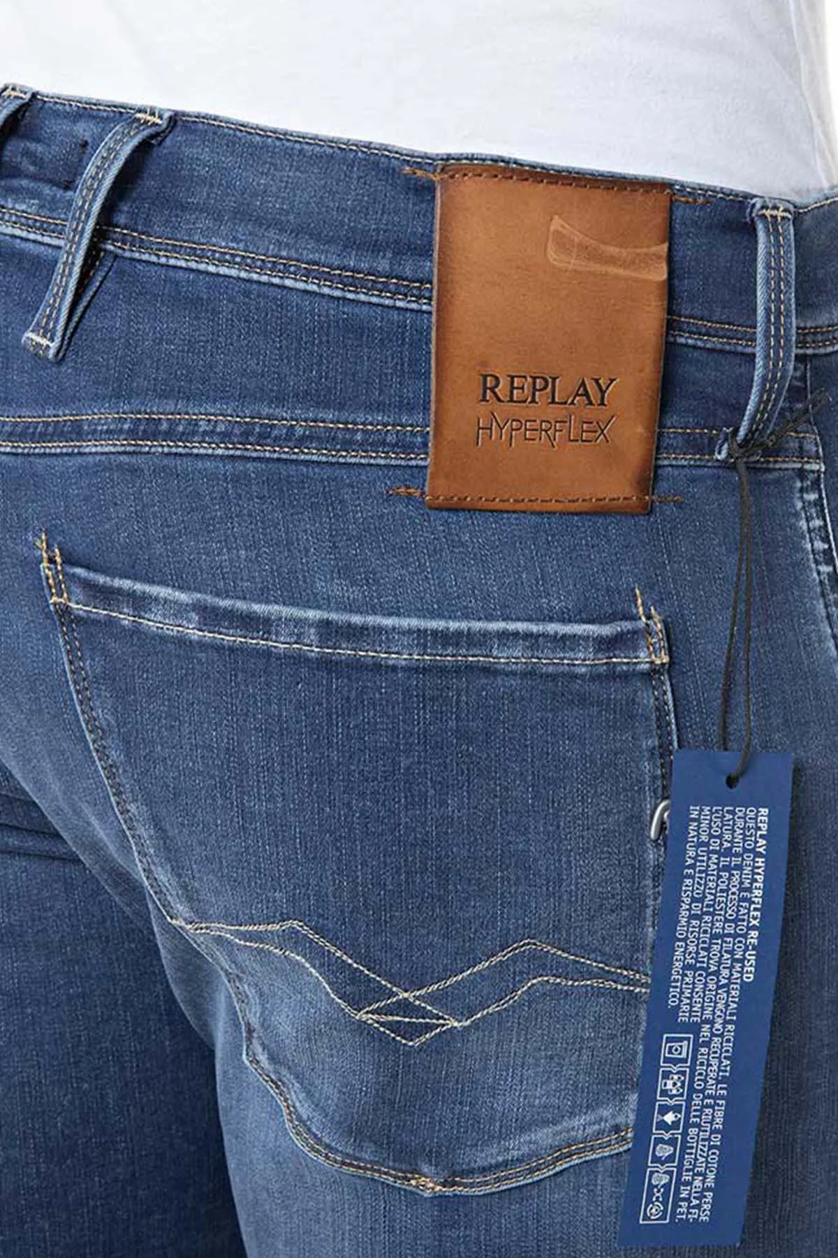 Replay Anbass Hyperflex X-Lite Re-Used Slim Fit Jeans