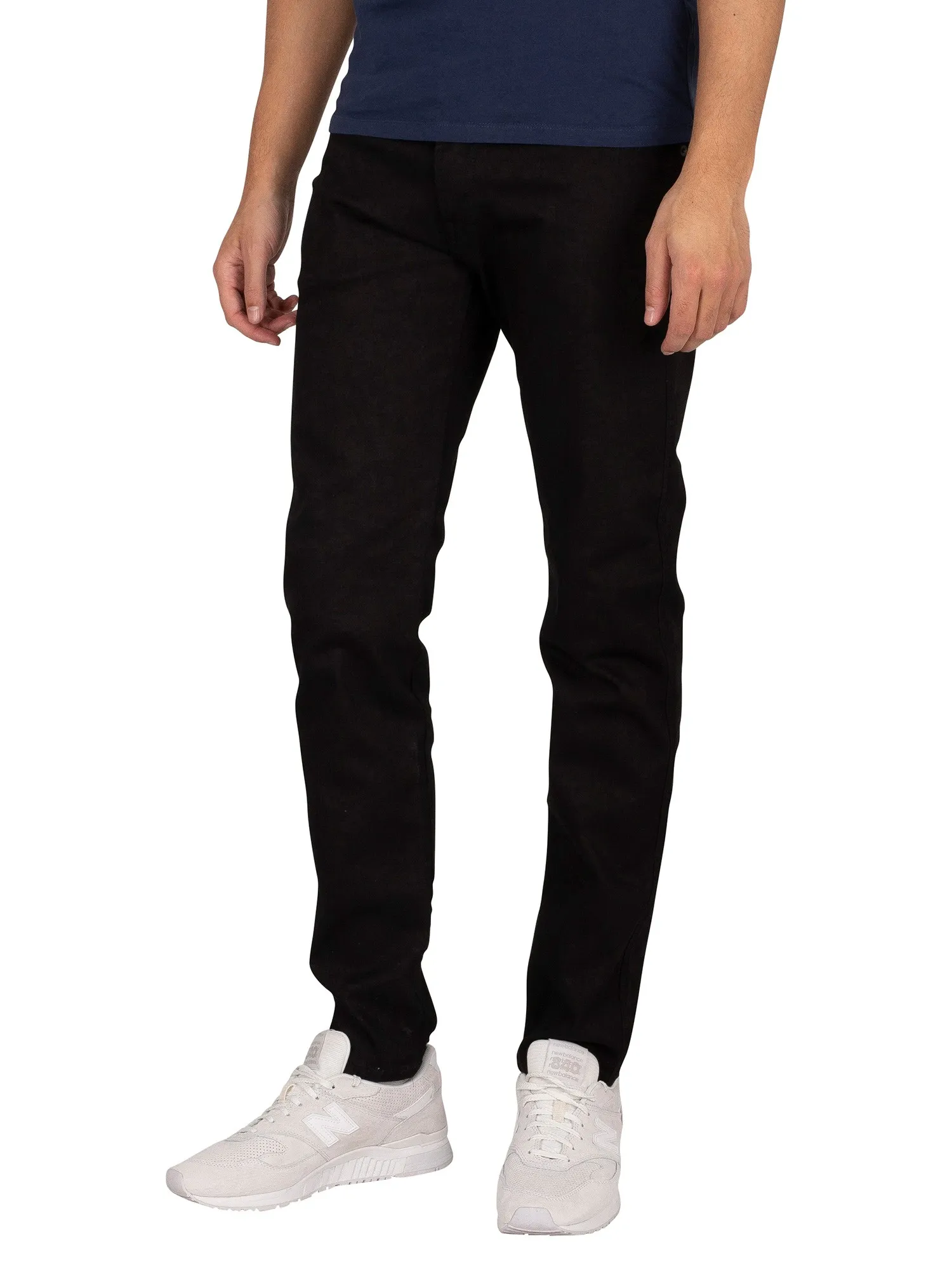 Replay Anbass Slim Jeans - Black Modal Power Stretch Denim