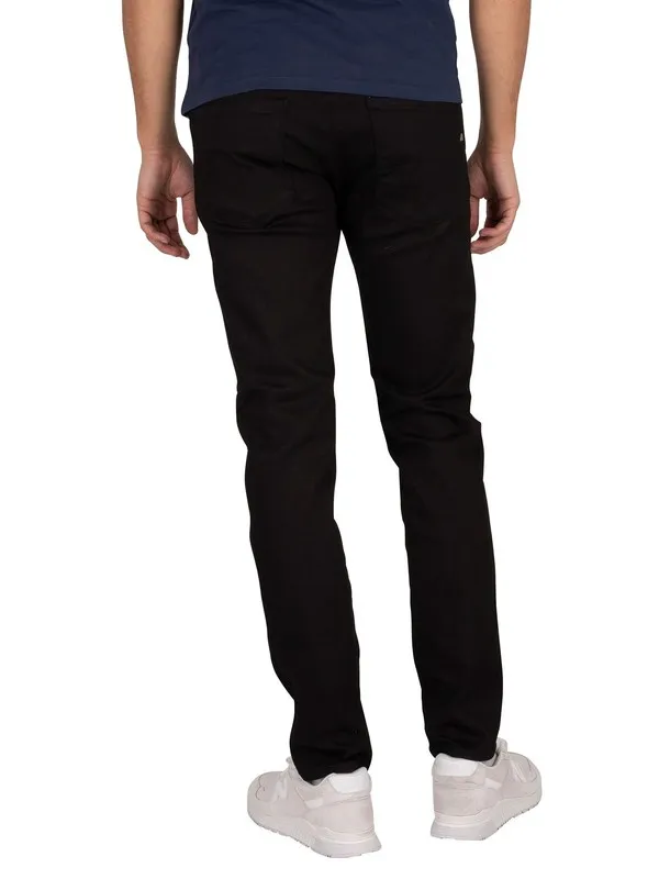 Replay Anbass Slim Jeans - Black Modal Power Stretch Denim