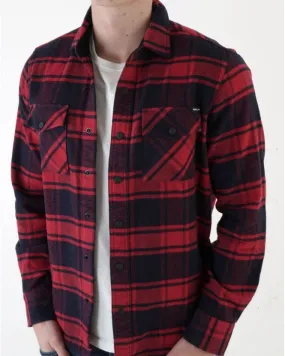 Replay Checked Flannel Shirt Navy/Red