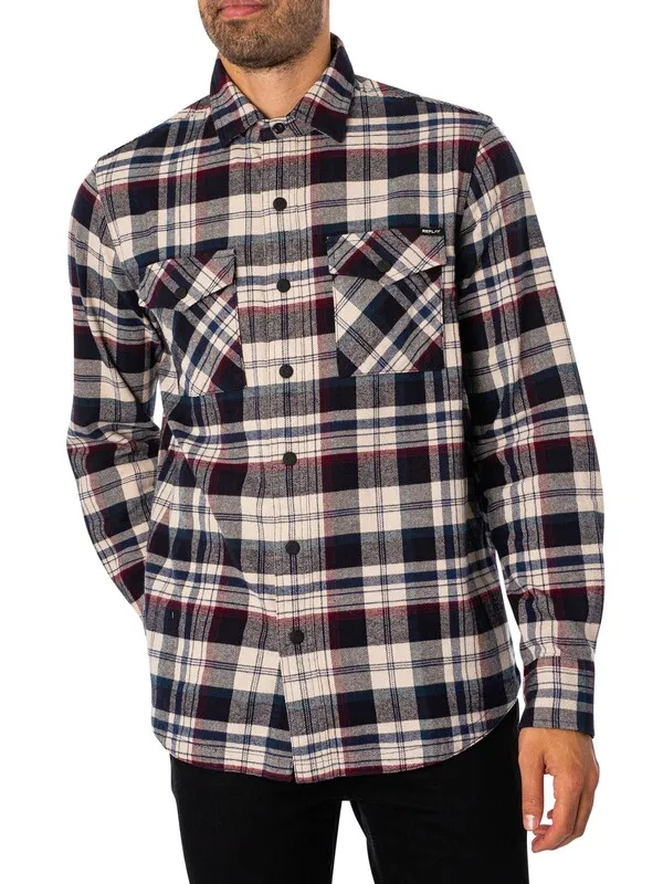 Replay Chest Pocket Check Shirt - Multi