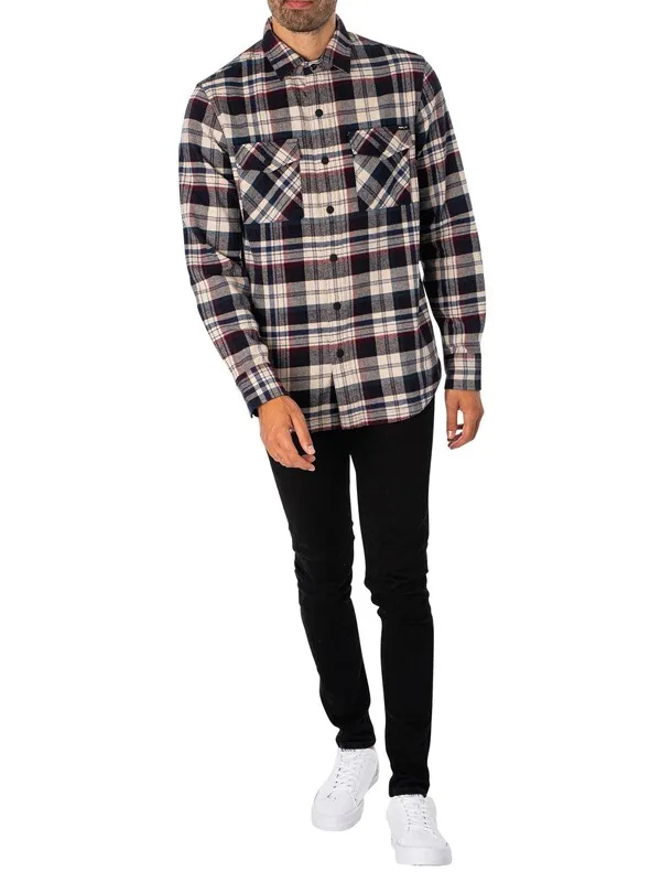 Replay Chest Pocket Check Shirt - Multi