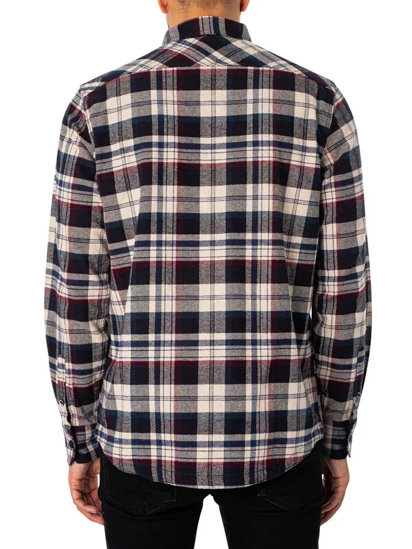 Replay Chest Pocket Check Shirt - Multi