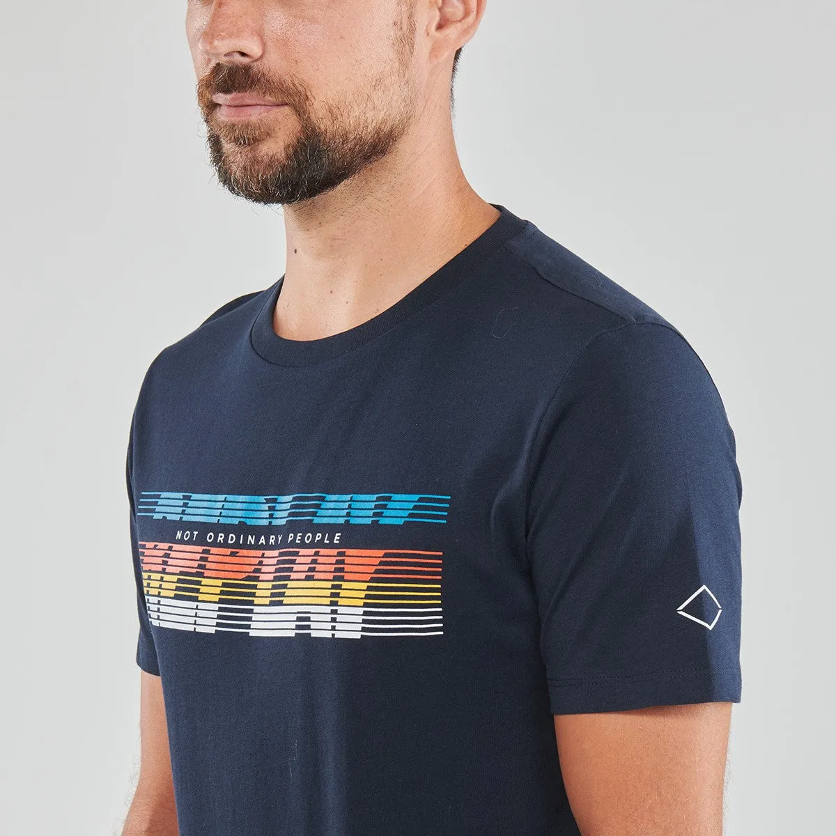 Replay Jersey T-Shirt with Optical Print