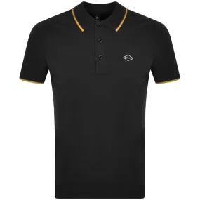 Replay Short Sleeved Logo Polo T Shirt Black