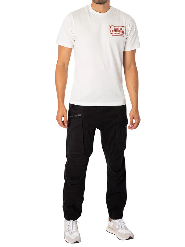 Replay Speedshop Back Graphic T-Shirt - White