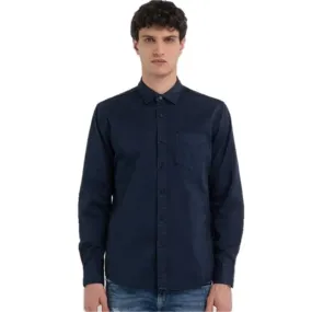 Replay Twill Shirt With Chest Pocket