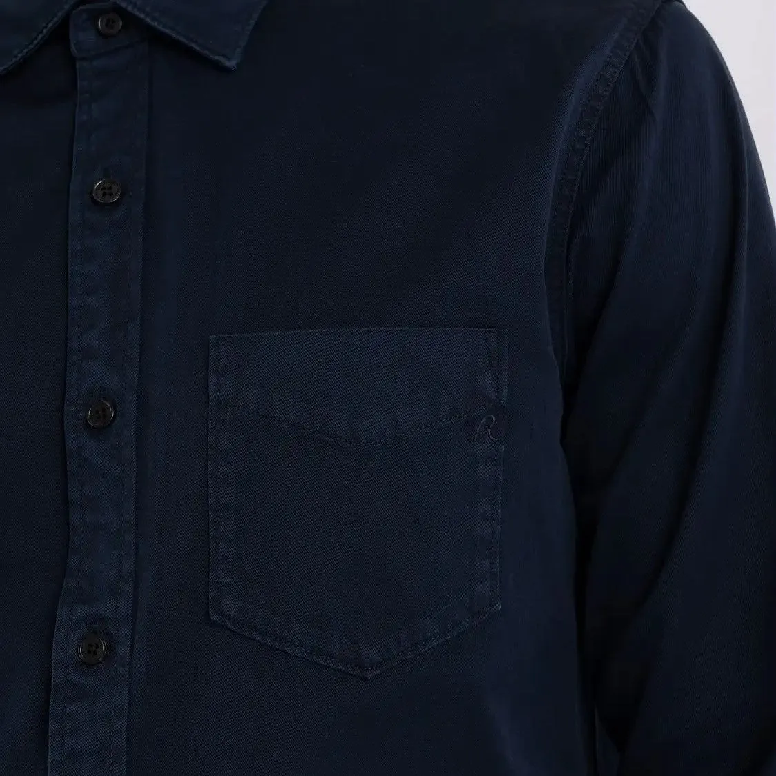 Replay Twill Shirt With Chest Pocket