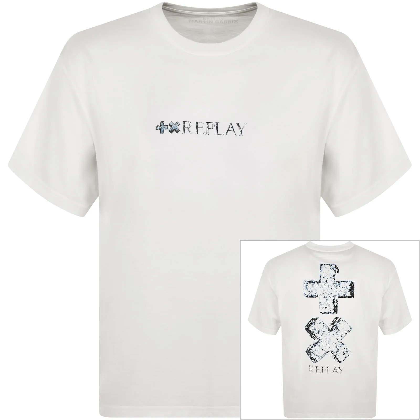 Replay X Martin Garrix Logo T Shirt White