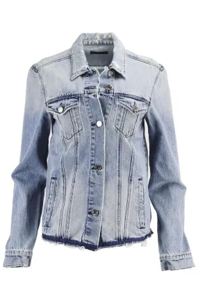 RTA DISTRESSED DENIM JACKET MEDIUM