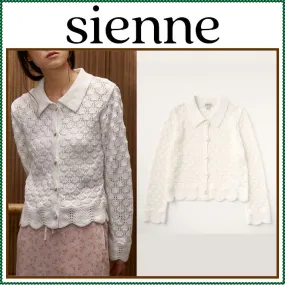 Sienne  |Street Style Long Sleeves Plain Cotton Cardigans