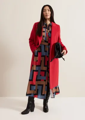 Skye Double Breasted Midaxi Wool Coat