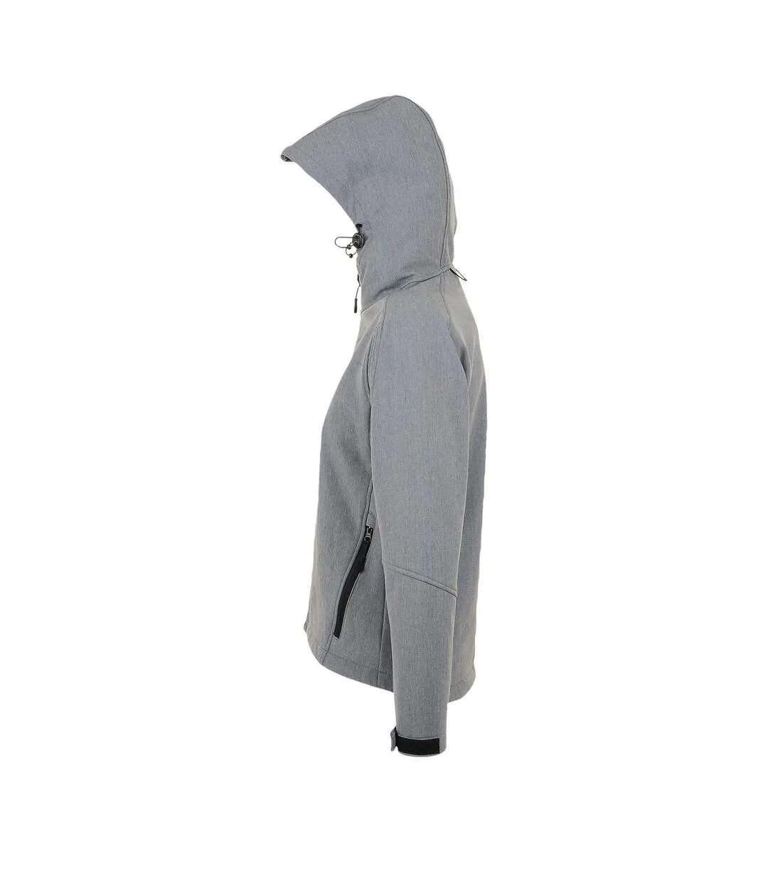 SOLS Womens/Ladies Replay Hooded Soft Shell Jacket (Breathable, Windproof And Water Resistant) (Grey Marl) - UTPC411