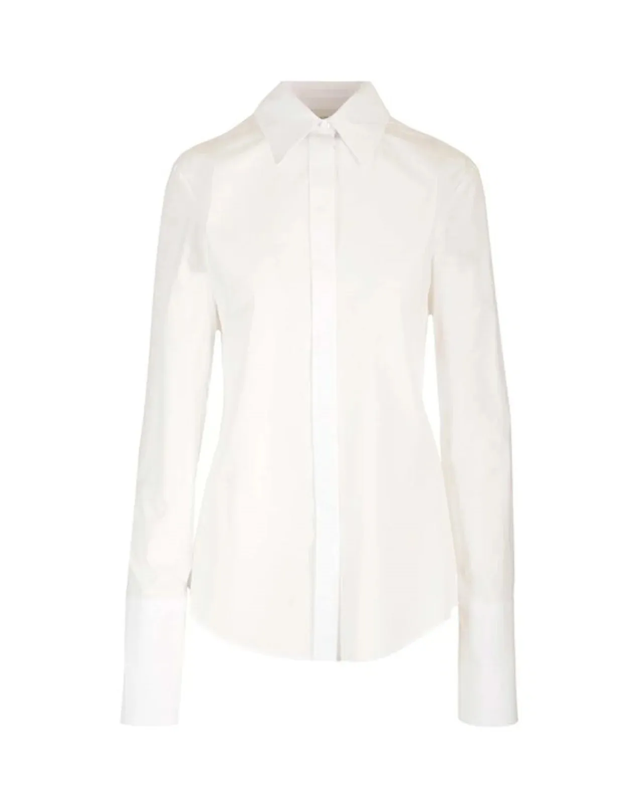 SPORT MAX  |Long Sleeves Plain Cotton Elegant Style Shirts & Blouses