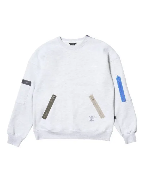 STIGMA  |[STIGMA] ★ ZIPPER OVERSIZED CREWNECK