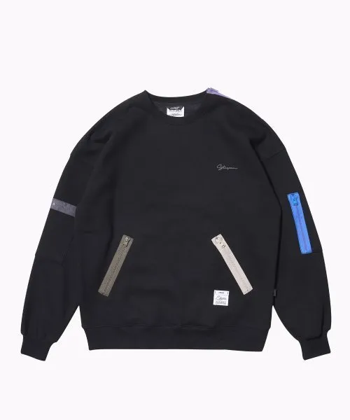 STIGMA  |[STIGMA] ★ ZIPPER OVERSIZED CREWNECK