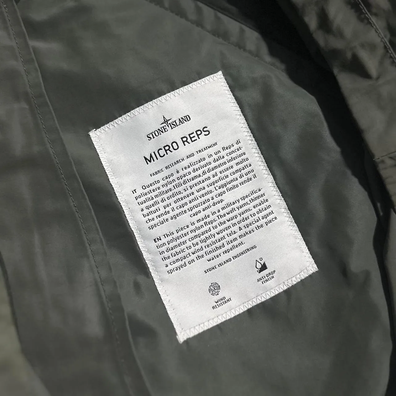 Stone Island Green Micro Reps Jacket