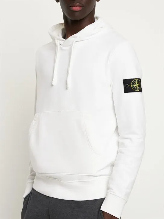 STONE ISLAND  |Long Sleeves Plain Cotton Bridal Logo Outlet Sweatshirts