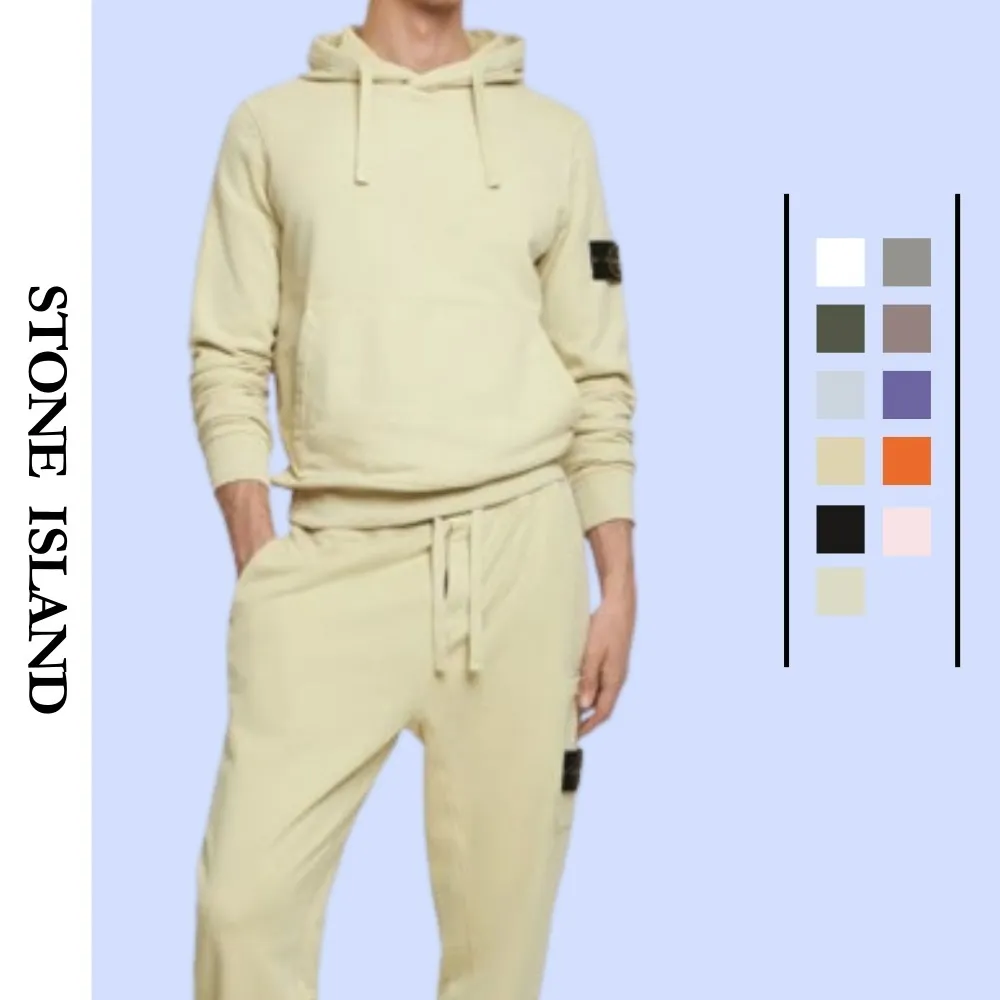 STONE ISLAND  |Long Sleeves Plain Cotton Bridal Logo Outlet Sweatshirts